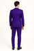 Purple Tuxedo Suit for Men – Stylish Two-Piece Prom and Wedding Suit with Matching Satin Lapel