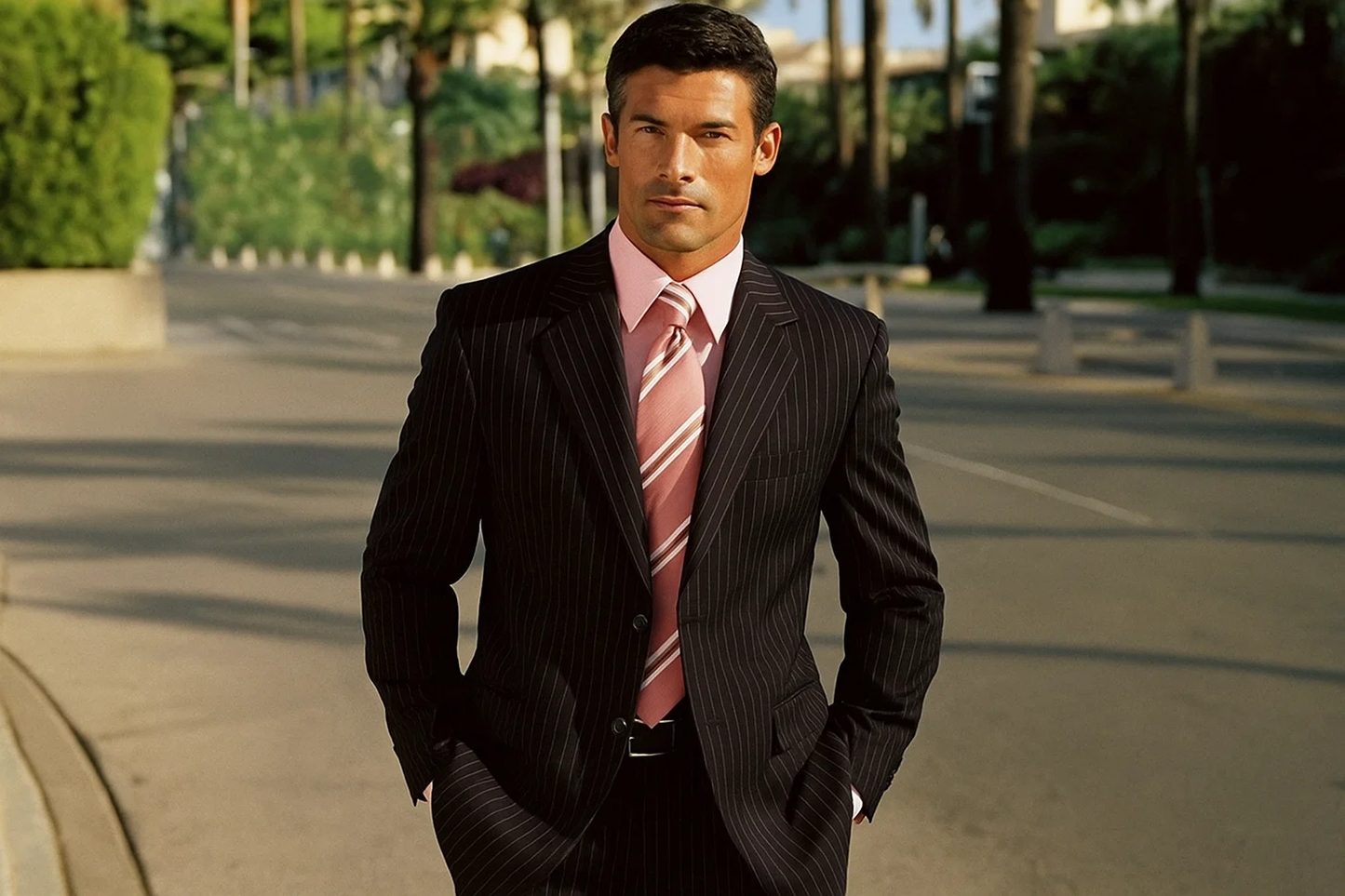 Stylish Black Stripe ~ Pinstripe  Business Suits Clearance Sale Is A Men'S Business Apparel Essential Available In 2 Or 3 Buttons Style Regular Classic Cut