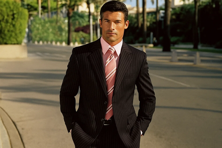 Stylish Black Stripe ~ Pinstripe Cheap Priced Business Suits Clearance Sale Is A Men'S Business Apparel Essential Available In 2 Or 3 Buttons Style Regular Classic Cut