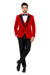 Mens Designer Velvet Tuxedo Jacket in Red