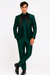 Mens Emerald Green Tuxedo with Black Satin Shawl Lapel – 3 Piece Formal Suit with Vest