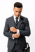 CALABRIA GREY Statement Suits Clothing Confidence Plaid Suit