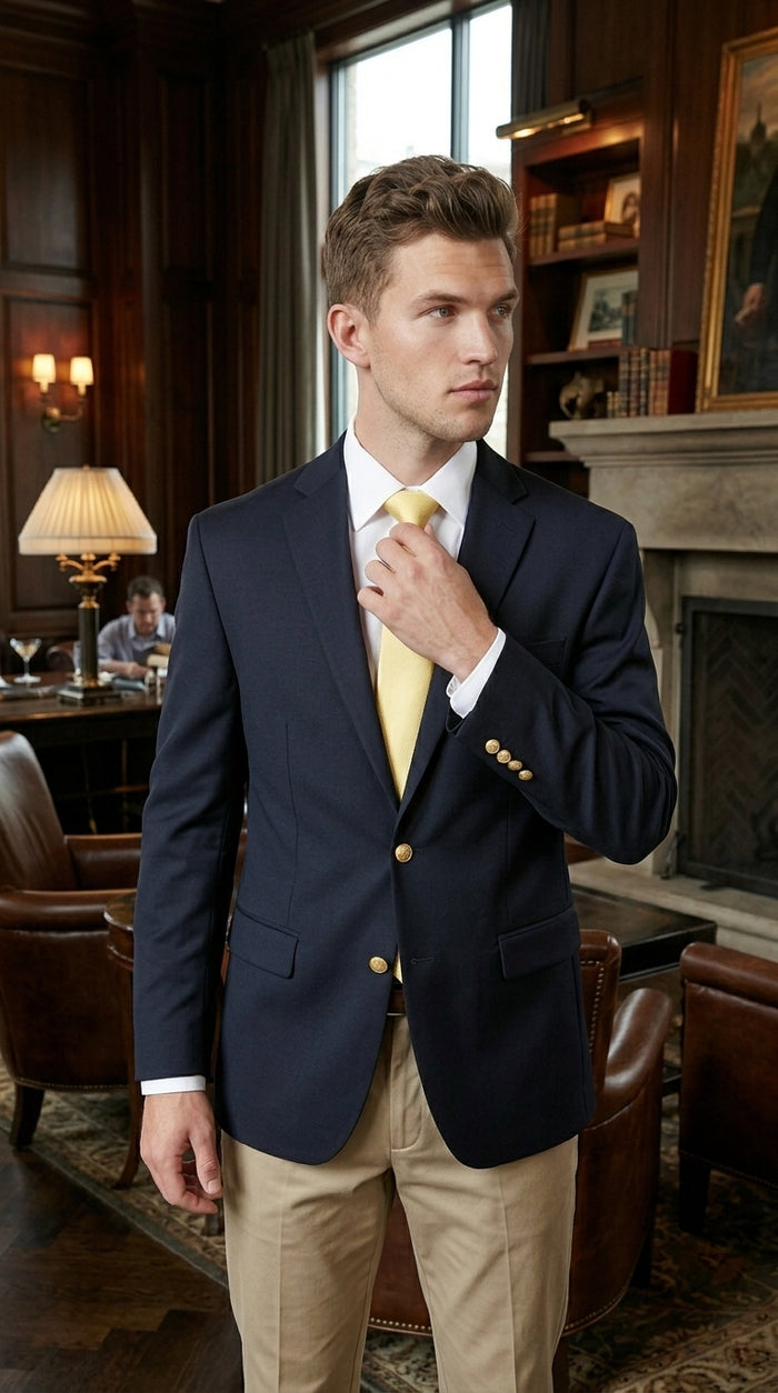 Men’s black Pure 2 Button Lewis Blazer, Classic Business Casual Wedding Sport Coat Jacket