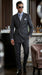 Men’s Charcoal Grey Double Breasted Wool Suit, Designer Formal Wedding Business Dress Suit Set