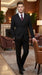 Men’s Black 3 Piece Wool Suit, Super 150’s Italian Fabric Business Wedding Formal Suit
