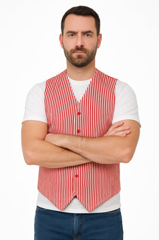 Men's Dark Navy Blue and White Stripe ~ Pinstripe Seersucker Sear sucker suit Vest Set - Image 36