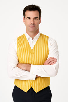 Men's Dark Navy Blue and White Stripe ~ Pinstripe Seersucker Sear sucker suit Vest Set - Image 21