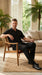 Men’s Black Big and Tall Walking Suit with Short Sleeve Shirt and Matching Pants, Casual Suit up to 6XL