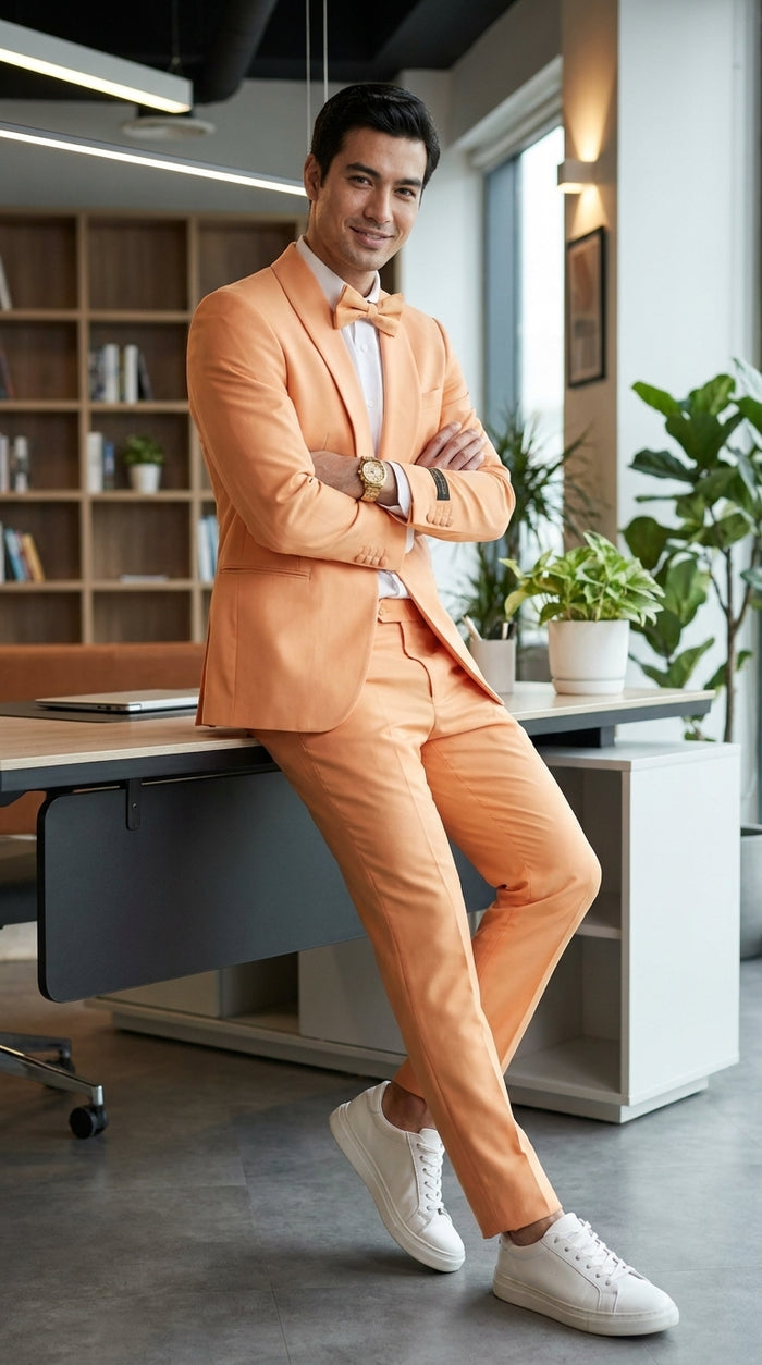 Orange Suits for Prom for Every Occasion