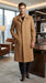 Men’s Toast Full Length 53 Inch Top Coat with Single Breasted Front, Microfiber Dress Overcoat