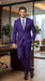 Men’s Purple Easter Suit, Modern Fit Lightweight 2 Piece Suit for Weddings, Church, Prom & Summer Events
