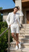 Men’s White Seersucker Suit with Shorts, Summer Wedding Beach Casual Mini Pinstripe Suit Set