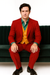 Men's Red Suit With Orange Vest Joker Custom