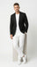 Men’s Black Lightweight Linen Blazer, Summer Business Casual Wedding Sport Coat Jacket