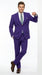 Men’s Purple Easter Suit, Modern Fit Lightweight 2 Piece Suit for Weddings, Church, Prom & Summer Events