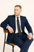 Dark Navy Wide Pinstripe 2 Button Men's Suit - Dark Blue Suit