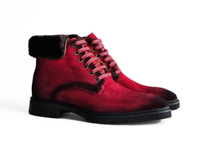 Carrucci Suede Boot With Shearling