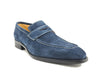 Carrucci Suede Penny Loafer contrast stitching