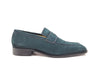 Carrucci Suede Penny Loafer contrast stitching