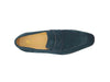 Carrucci Suede Penny Loafer contrast stitching