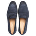 Caro Navy Suede Leather Penny Loafers By Mezlan Made In Spain Brand