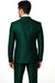 Shiny Suit - Prom Suit - Vested Sateen Flashy Suit -  Hunter Green - Emerald Color
