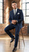 Mens Italian Wool Suit Color Black - Men's Designer Wool Pleated Pant Vested Black Gangster Pinstripe Suit