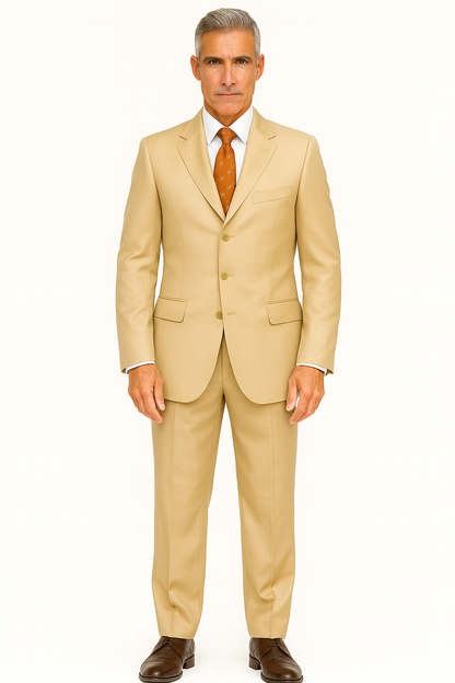 Solid Camel Suit ~ Khaki Bronz