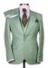 Summer Suit - Sage Green Suit - Double Breasted Vest - Light Green Suit Wool Suit - Ticket Pocket - 100% Percent Wool Fabric Suit - Worsted Wool Business Suit