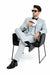 Summer Suits - Pinstripe Suit - Vested Suit - Gray