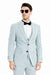 Summer Suits - Pinstripe Suit - Vested Suit - Gray