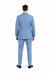 Summer Suits - Pinstripe Suit - Vested Suit - Blue