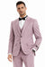 Summer Suits - Pinstripe Suit - Vested Suit - Dusty Rose