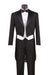 Mens Tuxedo Regular Fit Collection with Tails 3 Piece in Black