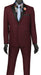 Ultra Slim Fit Tuxedo 2 Buttons 2 Piece in Color Wine