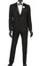 (36R) Ultra Slim Fit 2 Piece Black Tuxedo