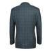 Saco vaquero - Western Sport Coat - Western Blazer- Mens Classic Fit Two Button Wool & Linen Sport Coat Blazer In Teal Blue Windowpane Plaid