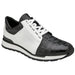 Belvedere Titan Black / White Genuine Crocodile Soft Calf Casual Sneakers