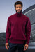 Men's Designer Wool & Cashmere Dress Sweater in Burgundy