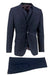 Tiglio Italian Suit - Real Wool Fabric Super 150's Porto Slim Fit Suit & Vest, Pure Wool Suit in Color Navy