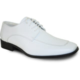 Bravo Mens Classic Moc Toe Tuxedo Prom Shoe in White
