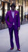 Ultra Smooth 2 Button Cheap Priced Business Suits Clearance Sale Purple