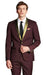 Burgundy ~ Wine ~ Maroon Suit And Gold Tuxedo Suit For Men Burgundy Tuxedo