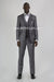 Men'S Grey Tux ~ Gray Tuxedo Black Lapel Sharkskin Wedding Groom Suit