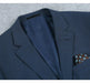 Saco vaquero - Western Sport Coat - Western Blazer - Mens Two Button Classic Fit Wool Sport Coat Blazer In Steel Blue Windowpane Plaid