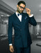 Statement Men's 2-Piece Modern Fit 100% Wool Fashion Suit – Double-Breasted Elegance