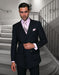 Statement Men's 2-Piece Modern Fit 100% Wool Fashion Suit – Double-Breasted Elegance