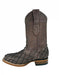 Los Altos Men's Tabacco Genuine Pirarucu Wide Square Toe Boot