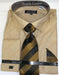 Tan Colorful Men'S Dress Shirt