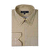 Tan Mini Polka Dot Design Classic Fit Standard Cuff Men's Dress Shirt